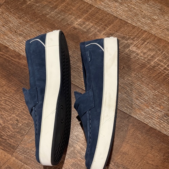 Cole Haan Navy Suede Women's Loafers - Picture 4 of 6